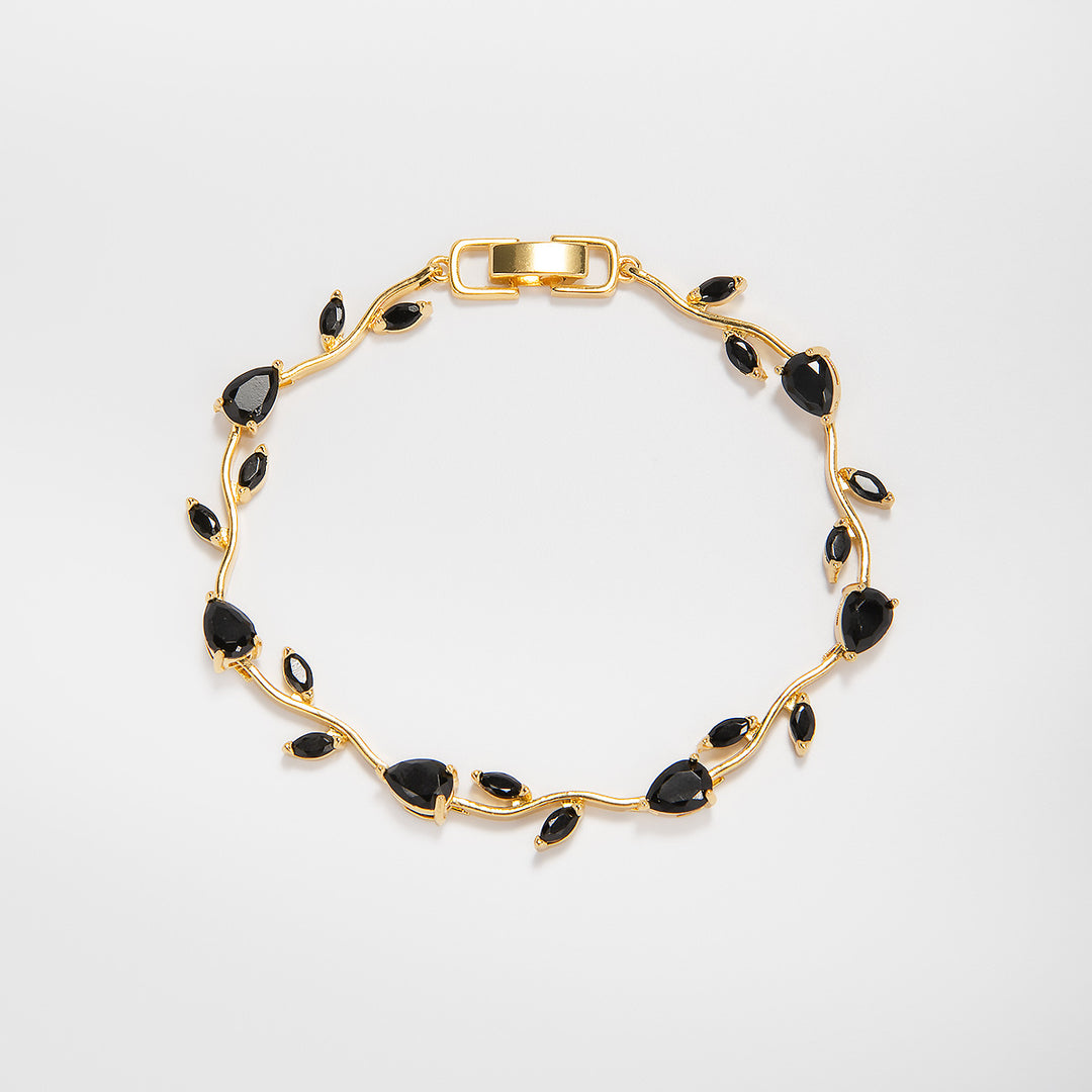 Elegant Floral Design Statement Bracelet Bowlift