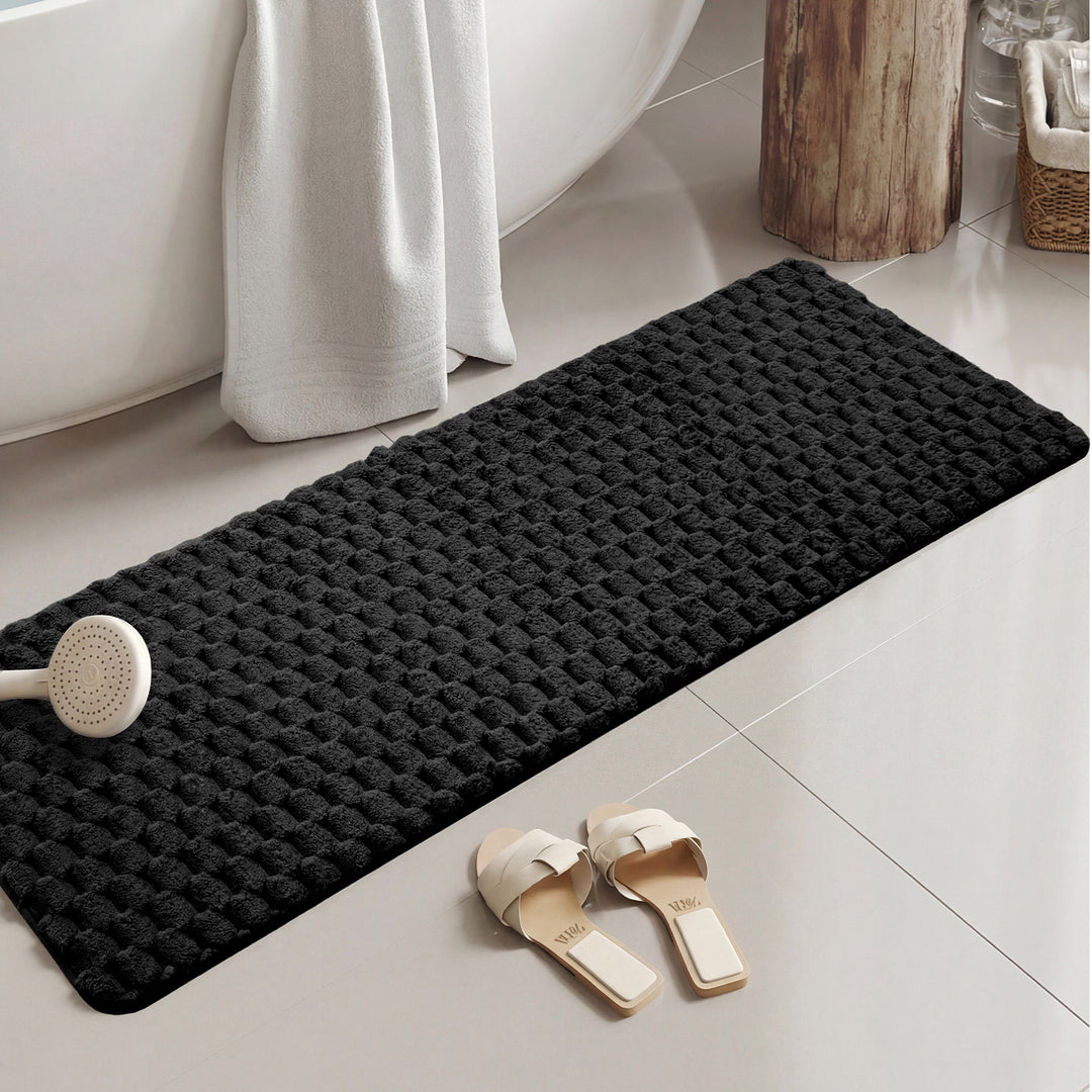 Plush Textured Shower Comfort Mat Bowlift