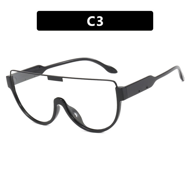 Women's futuristic sports sunglasses with high-gloss frame Bowlift