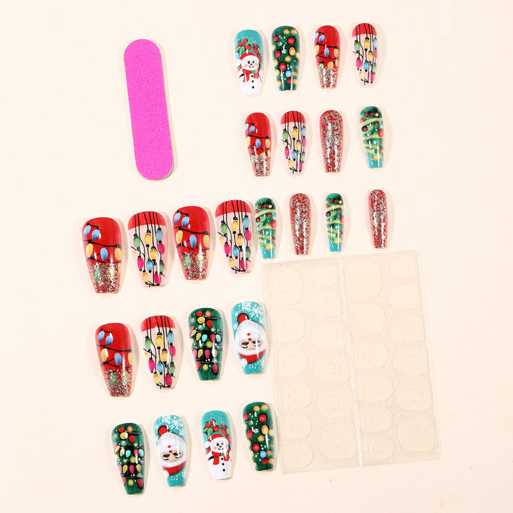 Holiday-Themed 3D Nail Art Extensions Bowlift