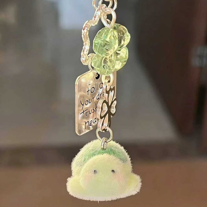 Inspirational Turtle Charm Keychain Bowlift