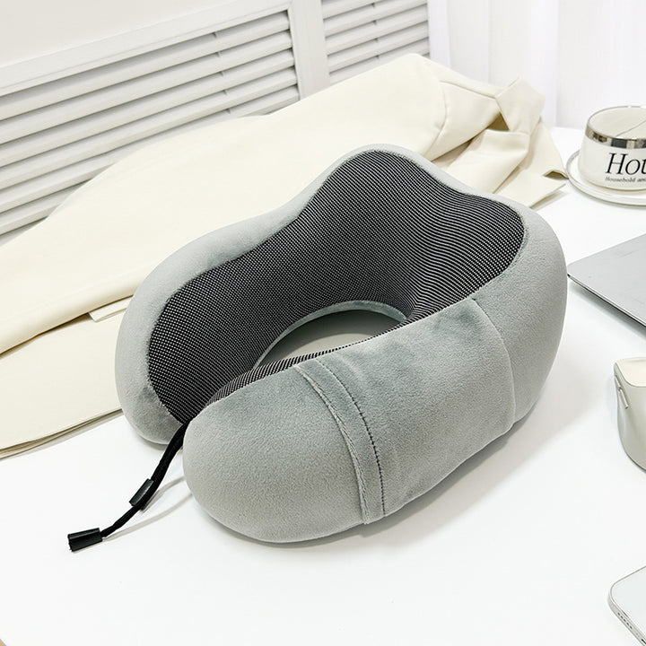 Women's ergonomic travel neck support pillow with breathable surface Bowlift