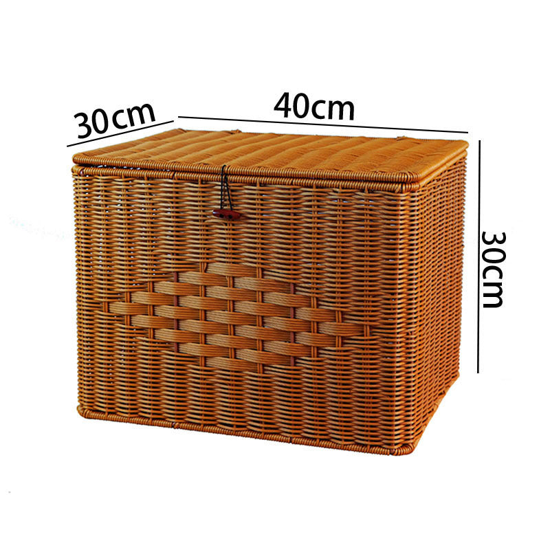Stylish Woven Storage Chest Bowlift