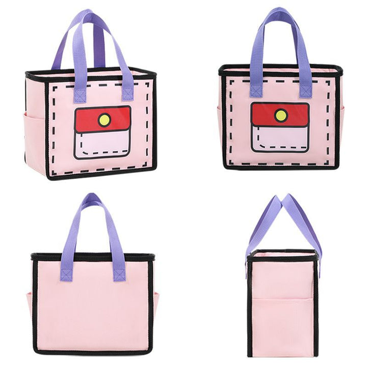 Insulated Lunch Bag Cooler with Side Pocket