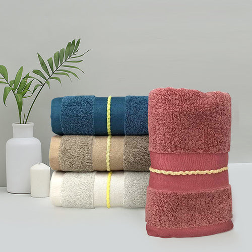 Premium terry bath towel with stylish jacquard pattern Bowlift