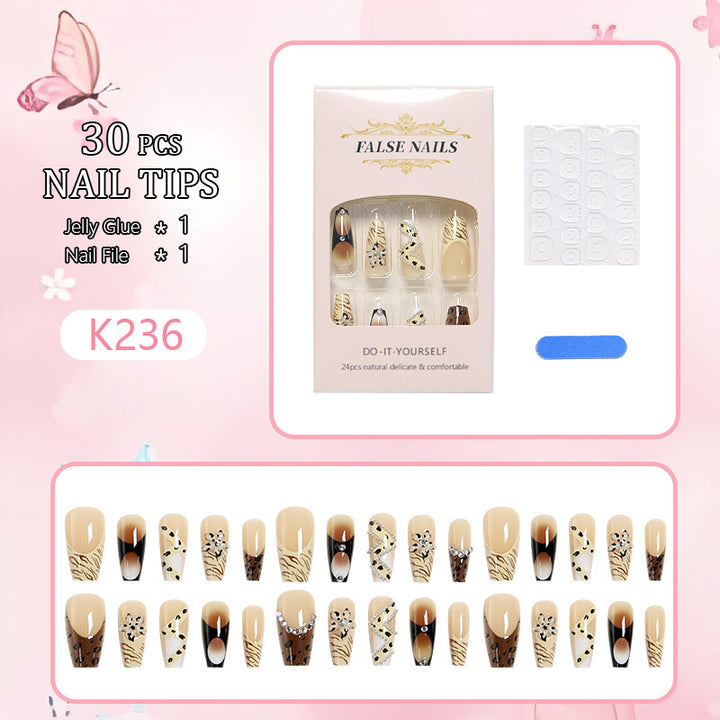 Artificial nail set with unique design Bowlift