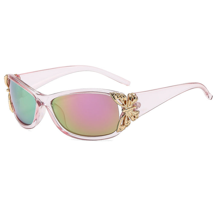 Fashion-Forward Butterfly-Embellished Sunglasses Bowlift