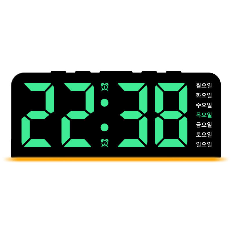 Digital LED alarm clock with color change Bowlift