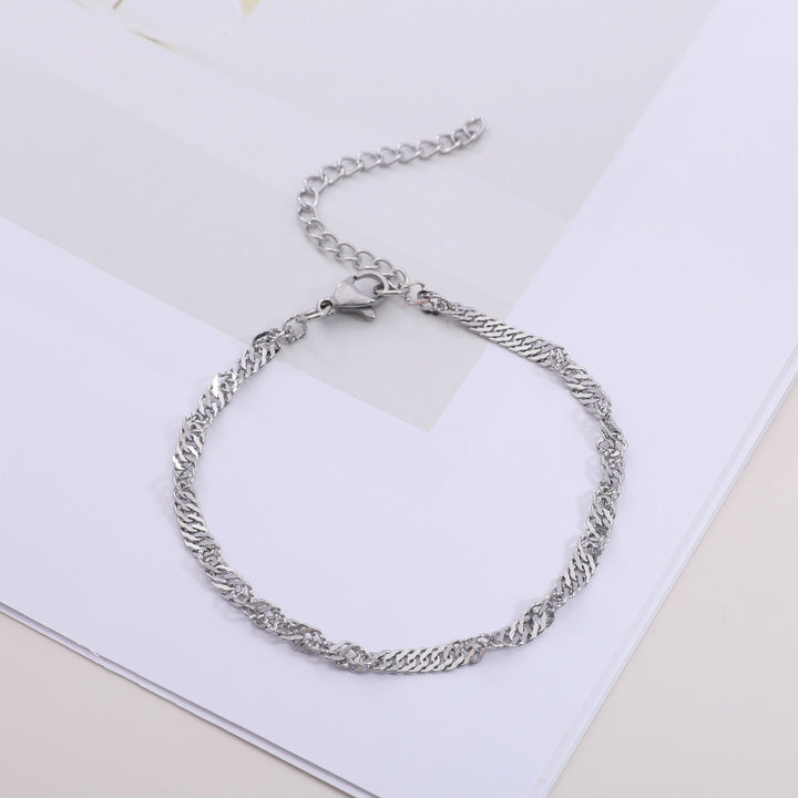 Textured Twisted Chain Bracelet Bowlift