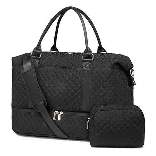 Versatile Quilted Weekend Bag Bowlift