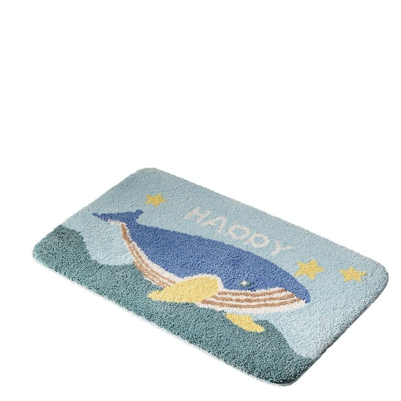 Cartoon Whale Bath Mat Bowlift