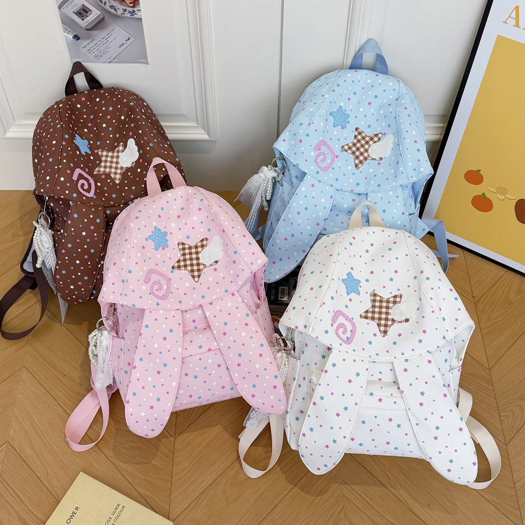 Cute Bunny-Ear Decorative Backpack Bowlift