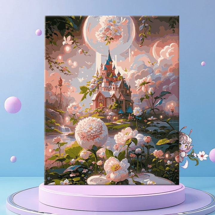 Whimsical Floral Fantasy Canvas Wall Art Bowlift