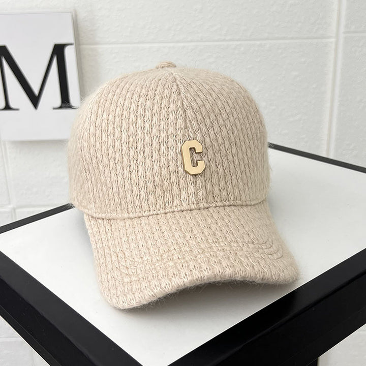 Women's Cozy Knitted Baseball Cap Bowlift