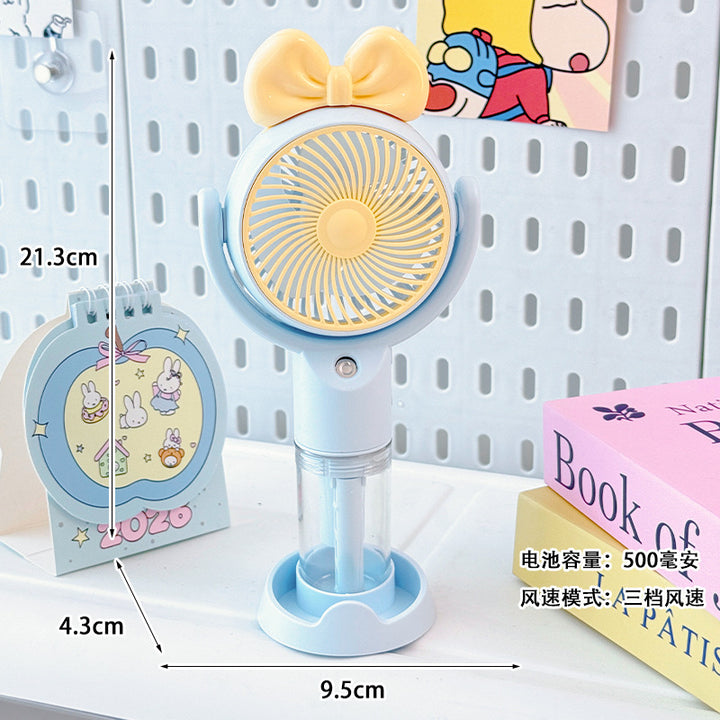 Women's Portable Mini Humidifier Fan with USB Connection Bowlift