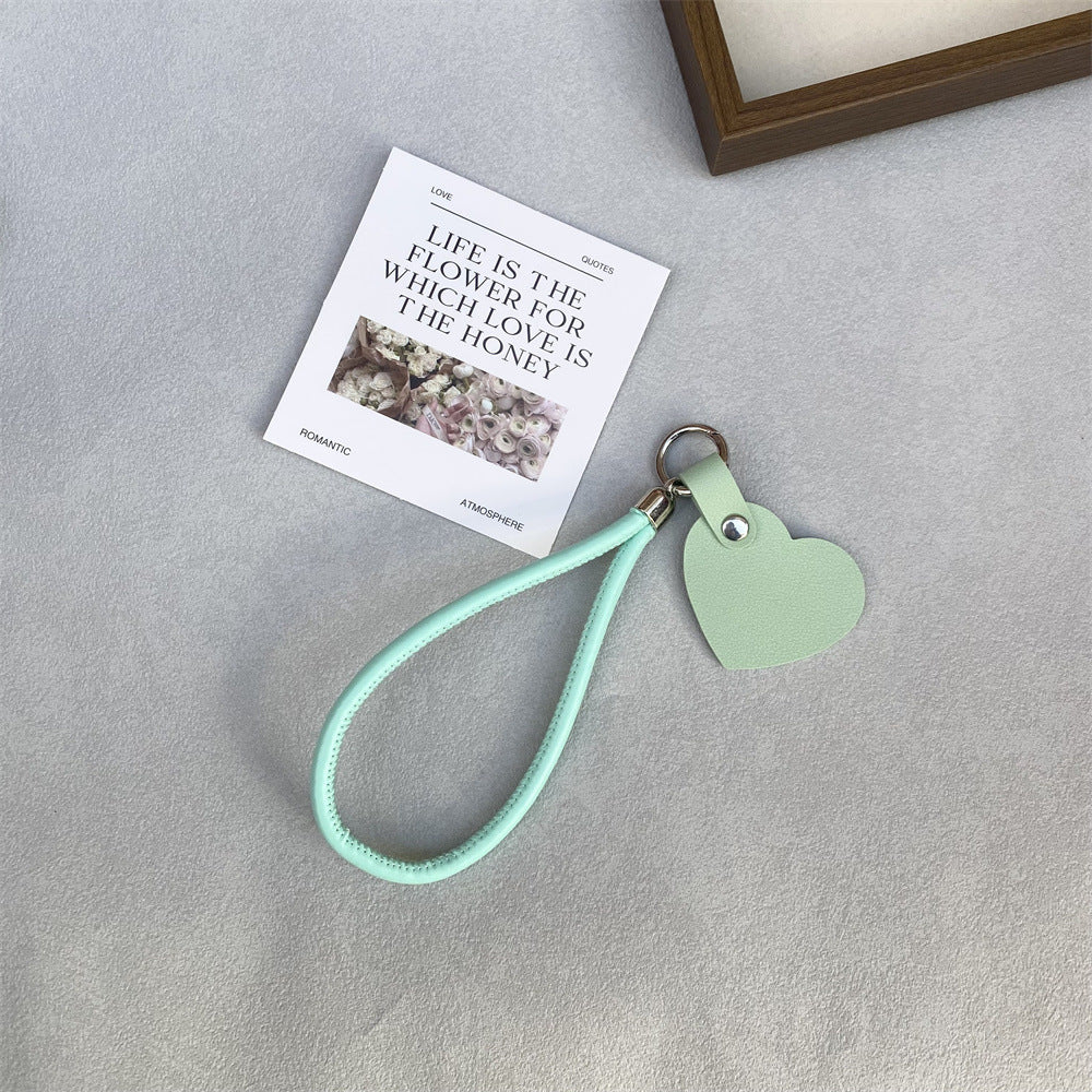Leather Heart Keychain Bowlift