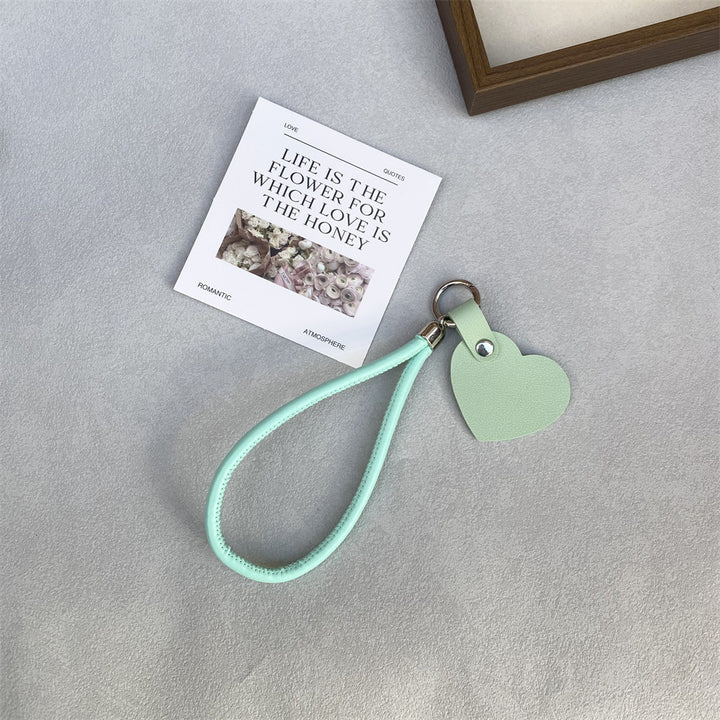 Leather Heart Keychain Bowlift