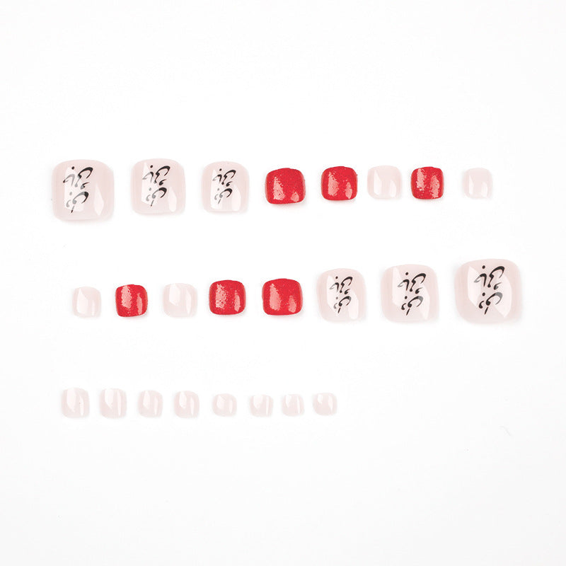 Artful toenail art with elegant glitter accents Bowlift