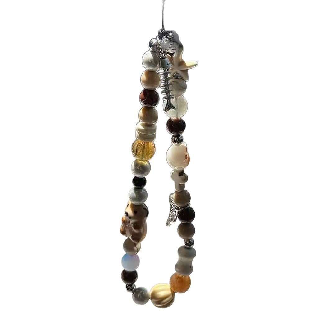 Handcrafted Animal-Themed Beaded Necklace Bowlift