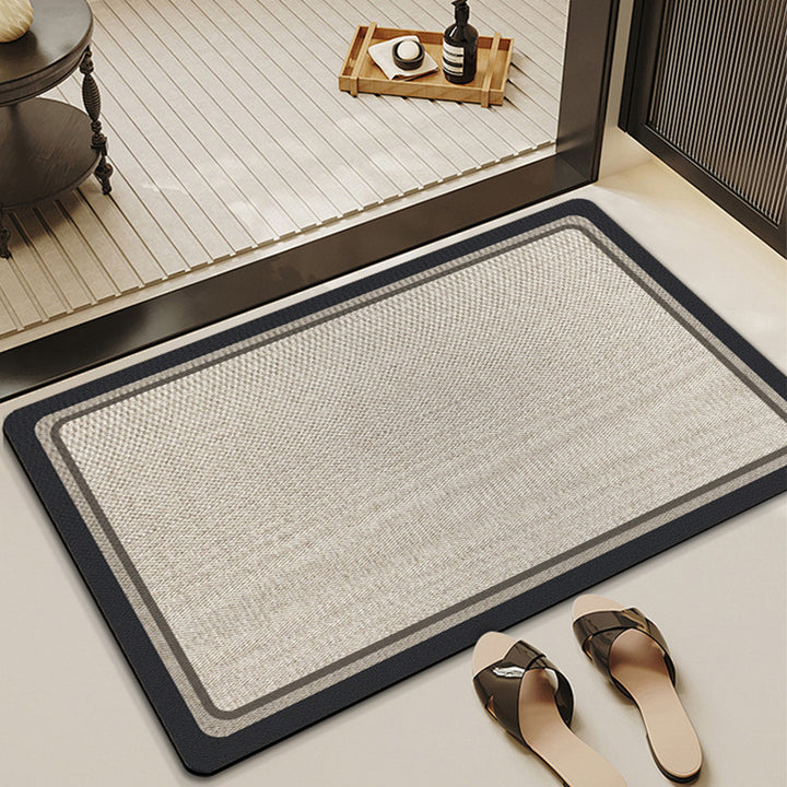 Textured Oval Kitchen Mat