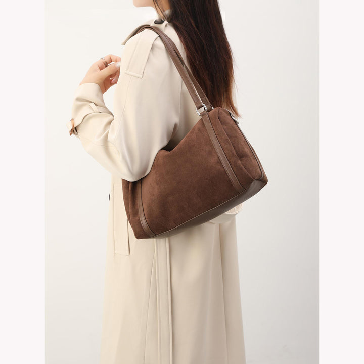 Soft Suede Shoulder Bag Bowlift