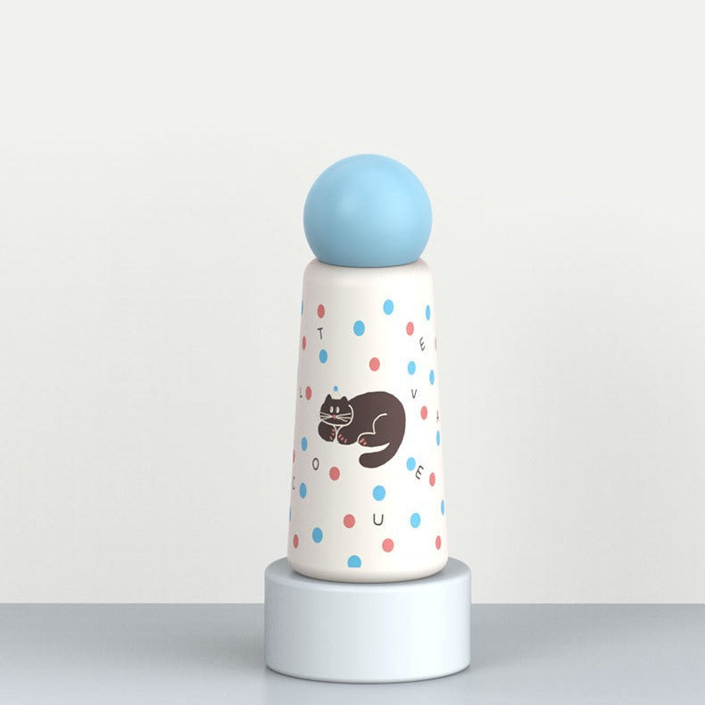 Women's insulated drinking bottle with playful dog design Bowlift