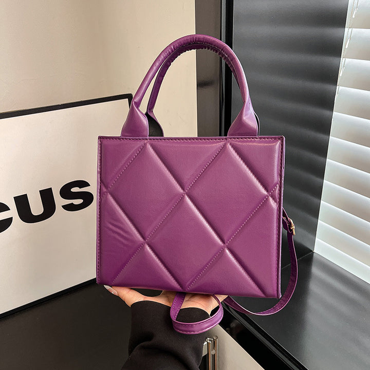 WoQuilted Faux Leather Handheld Tote Bowlift
