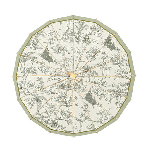 Ladies elegant folding umbrella with floral design Bowlift