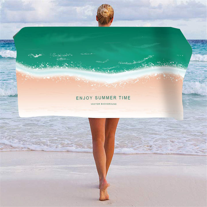 Beach towel with unique geometric pattern Bowlift