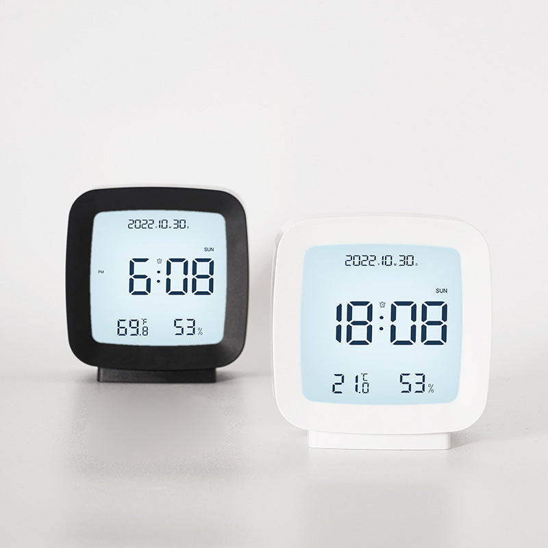 Digital Thermo-Hygrometer Clock Bowlift