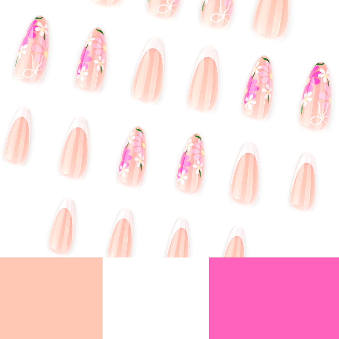 Artistic Nail Art with Floral Designs Bowlift