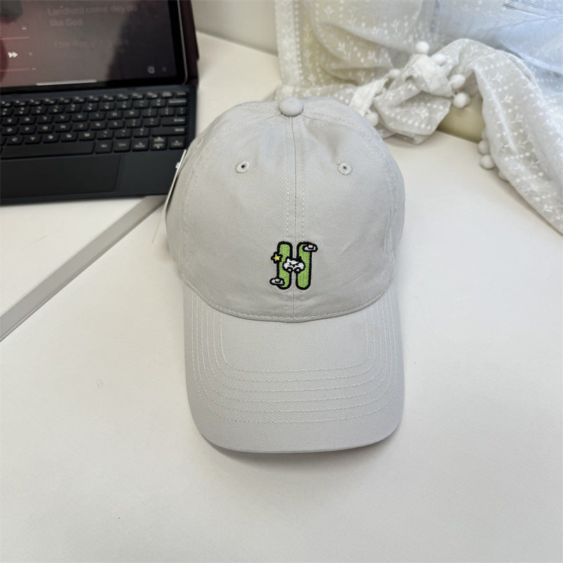 Women's Casual Embroidered Baseball Cap Bowlift