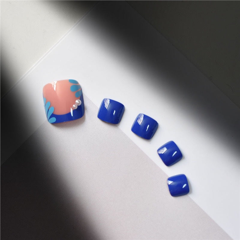 Decorative Gel Toe Nail Art Bowlift