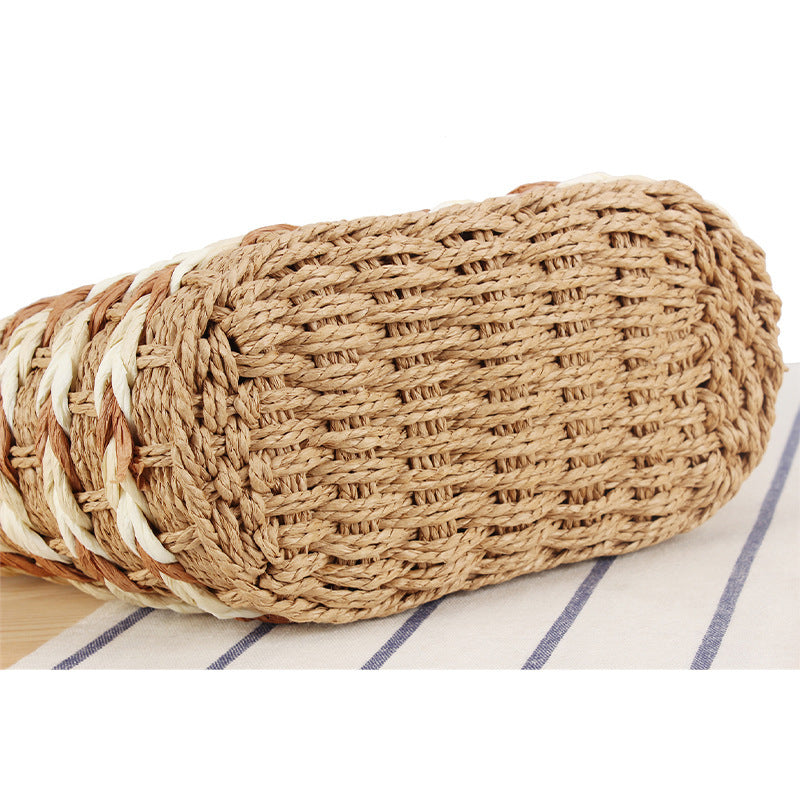 Hand-knotted basket bag with practical carrying handles Bowlift