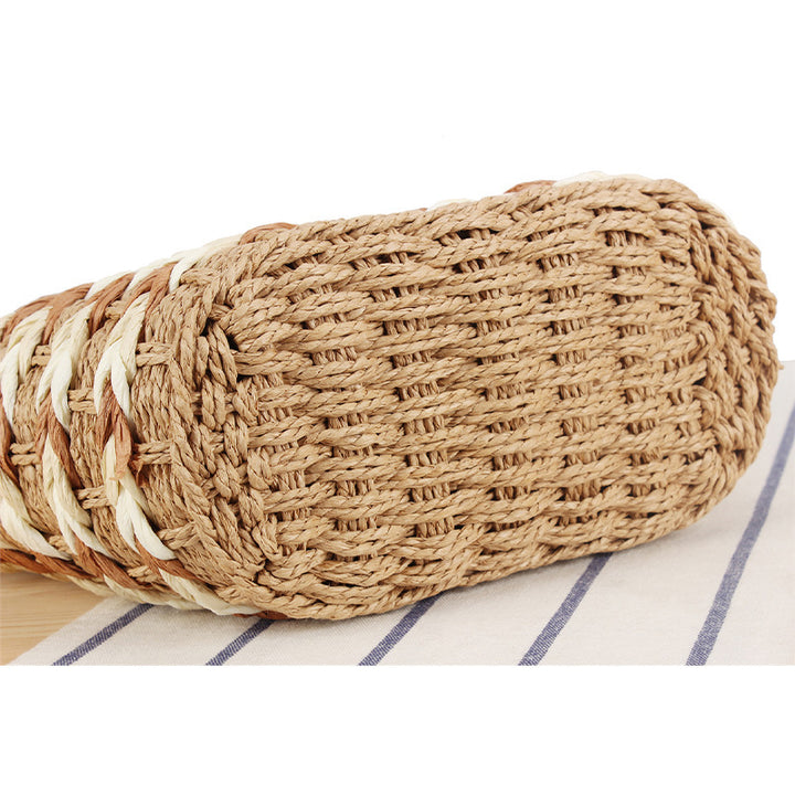 Hand-knotted basket bag with practical carrying handles Bowlift