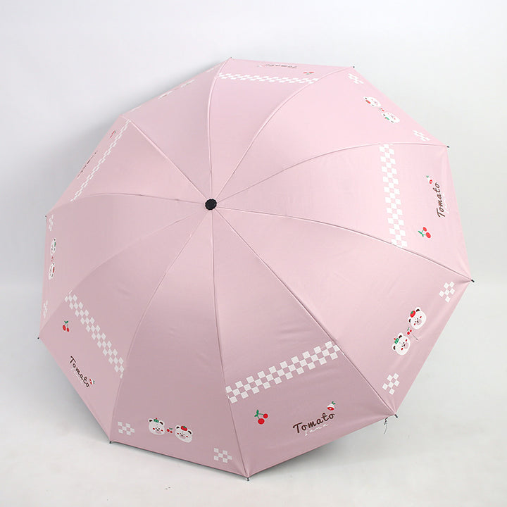 Women’s Folding Umbrella with Creative Animal Designs Bowlift