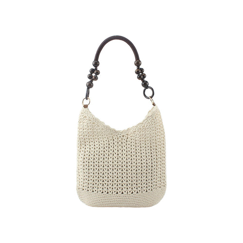 Handcrafted bag with wooden handles Bowlift