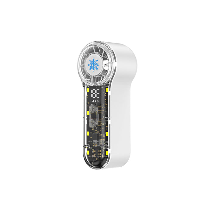 Unisex portable fan with LED display Bowlift