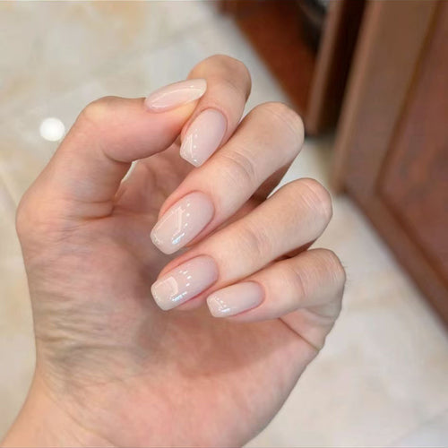 Natural Finish Press-On Nail Set Bowlift