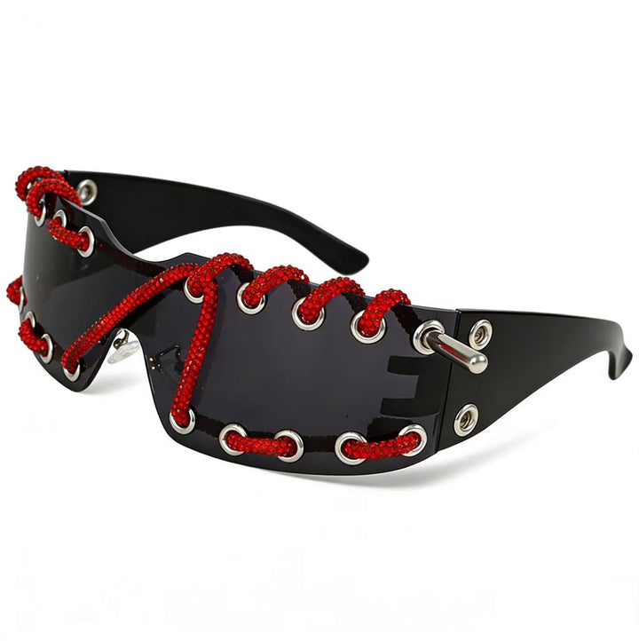Women's sunglasses with unique lacing design Bowlift