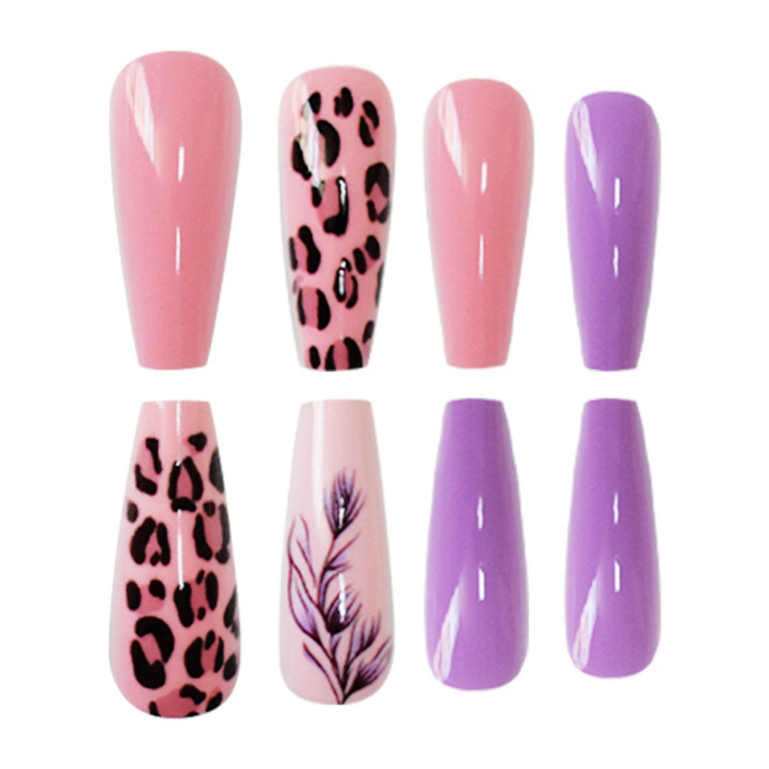Stylish Patterned Press-On Nail Set Bowlift