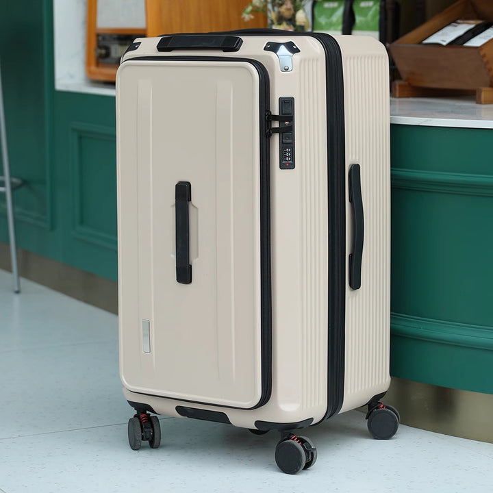 Premium Lockable Hard-Shell Rolling Suitcase