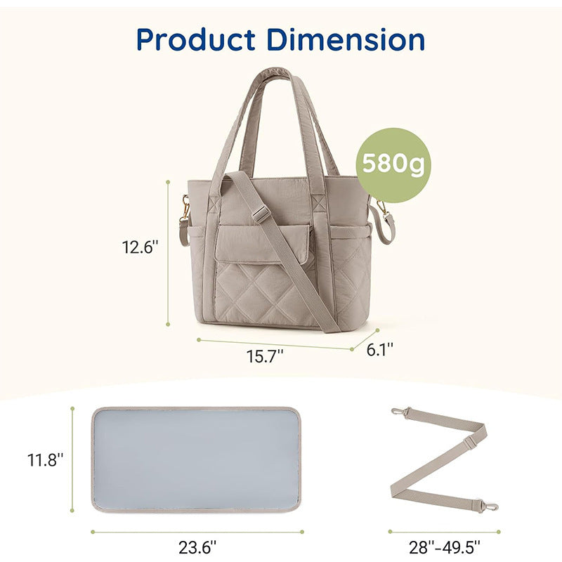 Elegant Quilted Tote Bag Bowlift