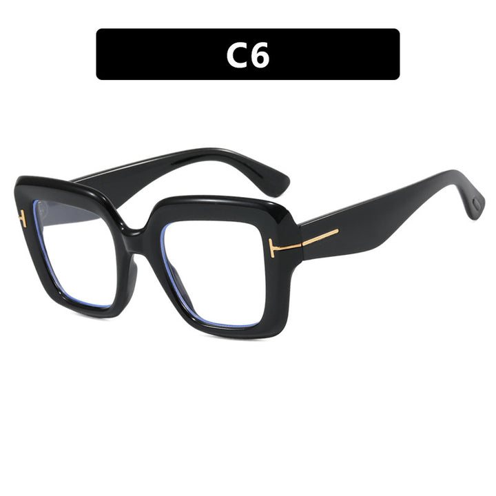 Women's square sunglasses with comfortable plastic frame and UV protection Bowlift