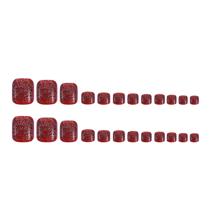 Glittering toenail art Bowlift