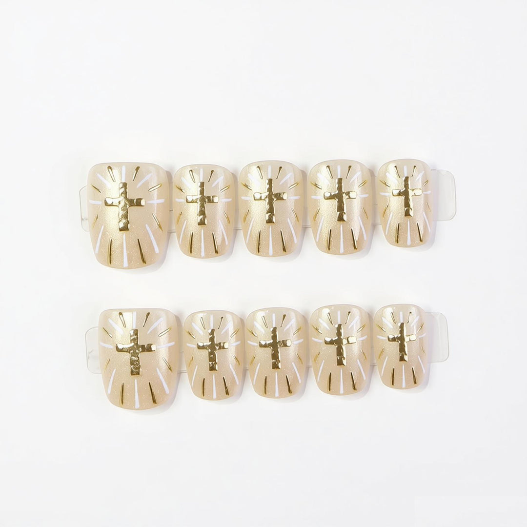 Decorative Press-On Nail Art Set With Elegant Designs Bowlift