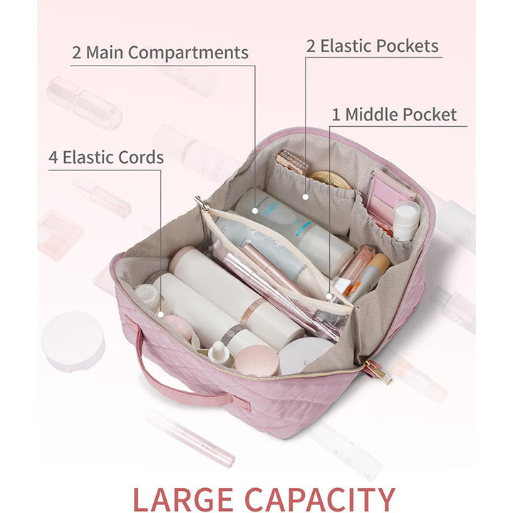 Cosmetic case with versatile compartments Bowlift