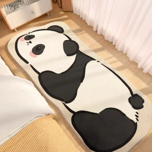 Panda-Themed Plush Area Rug