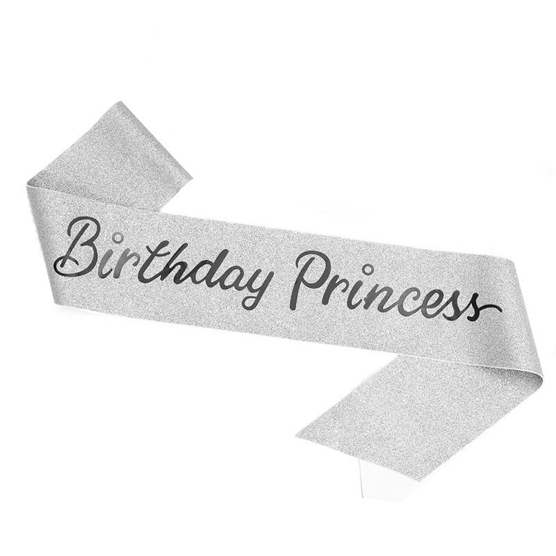 Women's Glittering Birthday Sash Bowlift