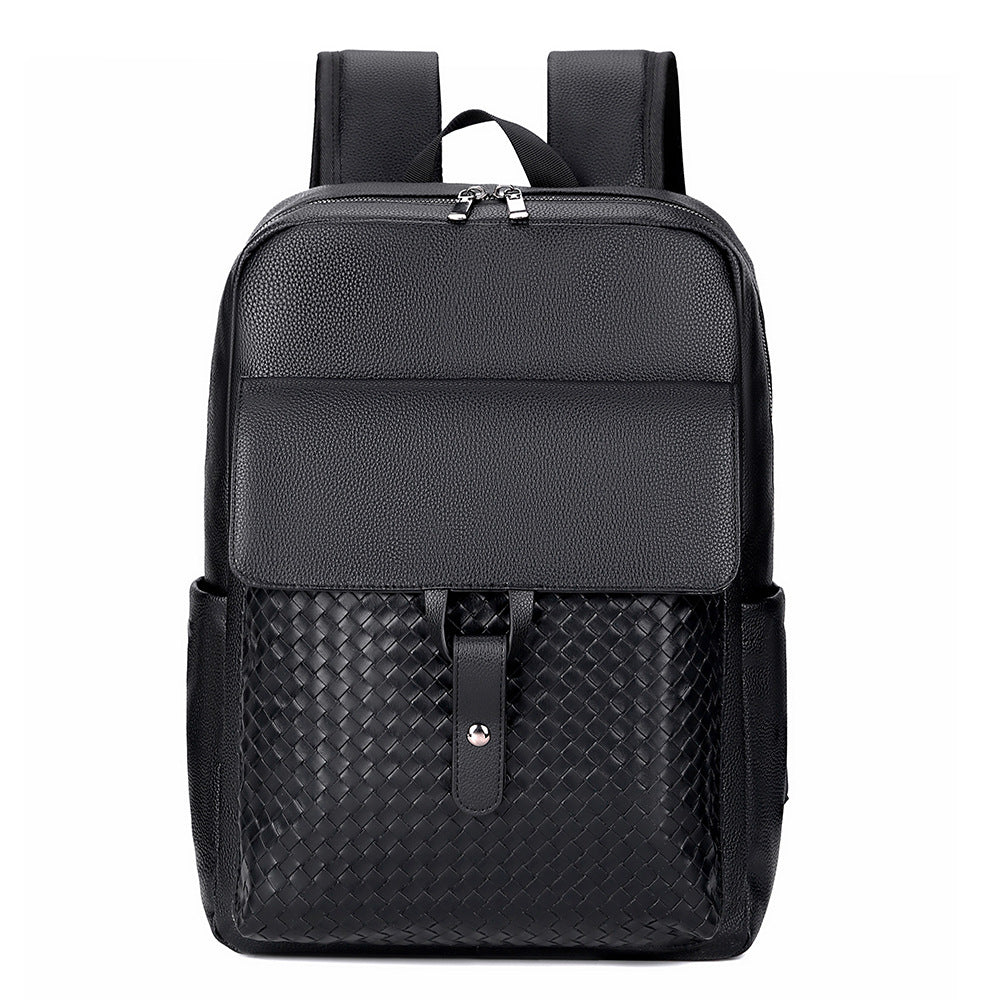 Elegant Textured Leather Backpack Bowlift